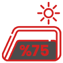 عزل حراري حتي 75%